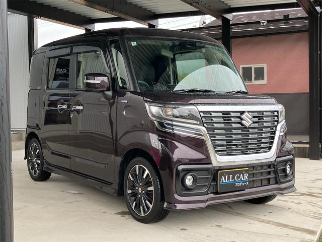 スペーシアカスタム ハイブリッドＸＳ　４ＷＤ　全方位カメラ　スマートキー　デュアルセンサーブレーキサポート　前席シートヒーター　両側パワースライドドア　ヘッドアップディスプレイ　ＥＴＣ　ドライブレコーダー　純正８インチナビＴＶ（5枚目）