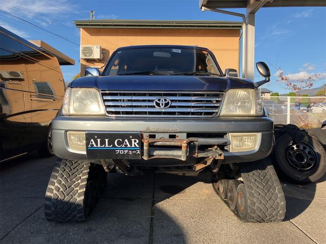 ランドクルーザープラド TZ 4WD クローラー仕様 タイヤ4本付 ユピテルナビ 後席ヒーター(2枚目)