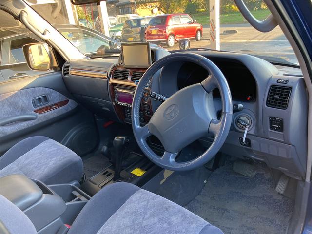 ランドクルーザープラド TZ 4WD クローラー仕様 タイヤ4本付 ユピテルナビ 後席ヒーター(10枚目)