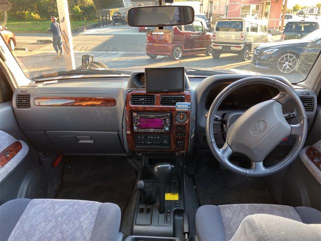 ランドクルーザープラド TZ 4WD クローラー仕様 タイヤ4本付 ユピテルナビ 後席ヒーター(14枚目)