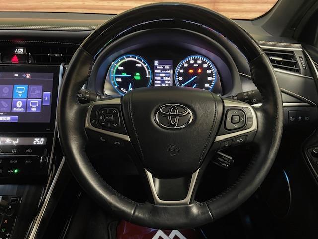 ハリアーハイブリッド プログレス　４ＷＤ　トヨタセーフティセンス　純正ナビ　全方位カメラ　ＴＲＤフルエアロ　レーダークルーズ　運転席電動シート　電動リアゲート　ハーフレザーシート　純正１８インチアルミホイール　ＬＥＤヘッドライト（26枚目）