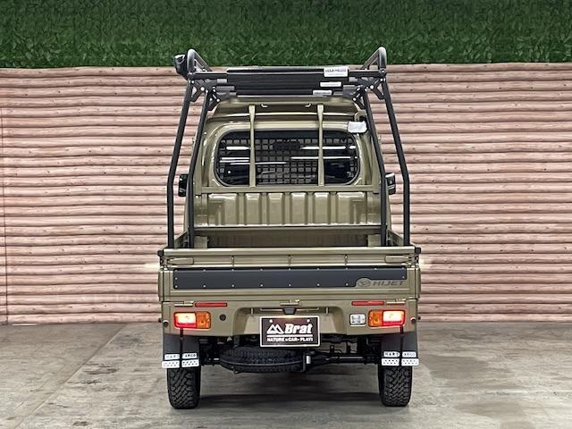 ジャンボ 4WD 2インチリフトアップ ハードカーゴキャリア サイドオーニング マッドフラップ キャリアバード ルーフライン イージーデカール ナイトロパワー15インチアルミ マッドスターMTタイヤ 禁煙車(15枚目)