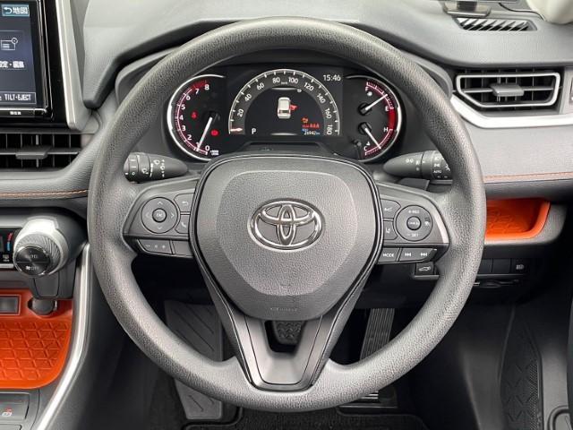 ＲＡＶ４ アドベンチャー　リフトアップ　ＴＯＹＯＴＡロゴグリル　マッドヴァンスホイール　ＴＯＹＯオープンカントリーＲ／Ｔ　フロントカメラ　ノーズカバー　レザーシート　純正ナビ　純正フロアマット（22枚目）