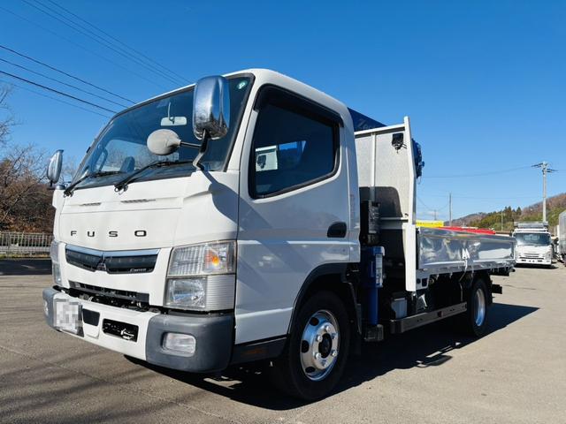 キャンター クレーン キャンター ワイド ロング 平 4段ラジコン フックイン 買取車 令和2年式 積載3t TADANO/ZH294 差し違いアウトリガー 荷台長3.7m(3枚目)