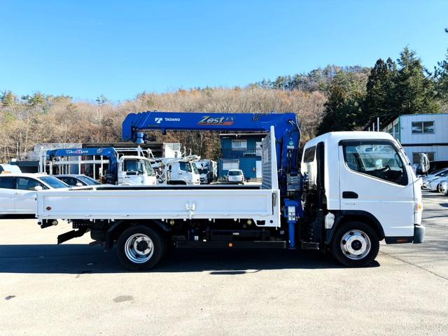 キャンター クレーン キャンター ワイド ロング 平 4段ラジコン フックイン 買取車 令和2年式 積載3t TADANO/ZH294 差し違いアウトリガー 荷台長3.7m(7枚目)