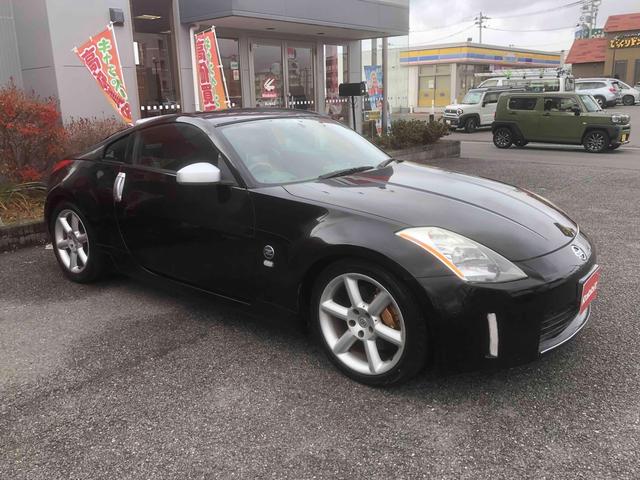 フェアレディZ バージョンST 社外ナビ フルセグTV ブラックレザーシート シートヒーター ETC 純正18インチAW(13枚目)