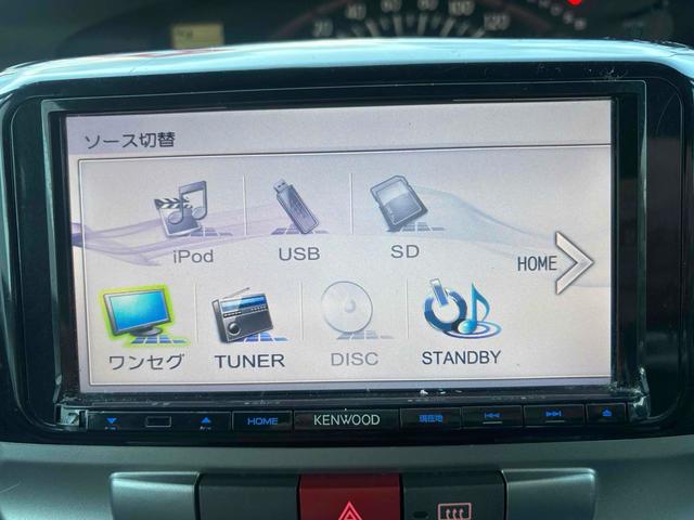 タント Ｘ　４ＷＤ　電動スライドドア　ナビ　ＴＶ　バックカメラ　スマートキー　ベンチシート　ＣＶＴ　ＡＢＳ　ＤＶＤ　ＣＤ　ＵＳＢ　アルミホイール　スタッドレス装着　エアコン（5枚目）