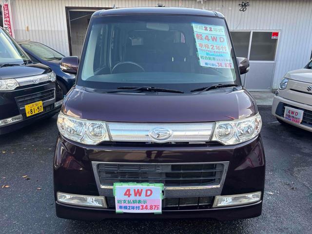タント X 4WD ETC スライドドア ナビ TV スマートキー 電動格納ミラー ベンチシート AT Bluetooth アルミホイール エアコン パワーステアリング パワーウィンドウ(2枚目)