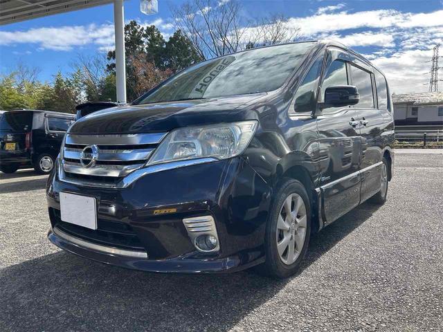 セレナ ハイウェイスター S-ハイブリッド Vセレクション バックカメラ ナビ TV オートクルーズコントロール 両側電動スライドドア オートライト HID スマートキー 電動格納ミラー 後席モニター 3列シート ウォークスルー CVT アルミホイール(12枚目)