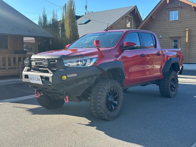 ハイラックス Ｚ　ワンオーナー！禁煙車！構造変更済み！リフトアップ（ビルシュタイン）！ブロックタイヤ！ヒッチメンバー！前後ドラレコ！社外ナビ！ＷＰＦフォグ！バックカメラ！内外装クリーニング済み！（16枚目）