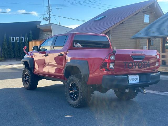 ハイラックス Ｚ　ワンオーナー！禁煙車！構造変更済み！リフトアップ（ビルシュタイン）！ブロックタイヤ！ヒッチメンバー！前後ドラレコ！社外ナビ！ＷＰＦフォグ！バックカメラ！内外装クリーニング済み！（18枚目）
