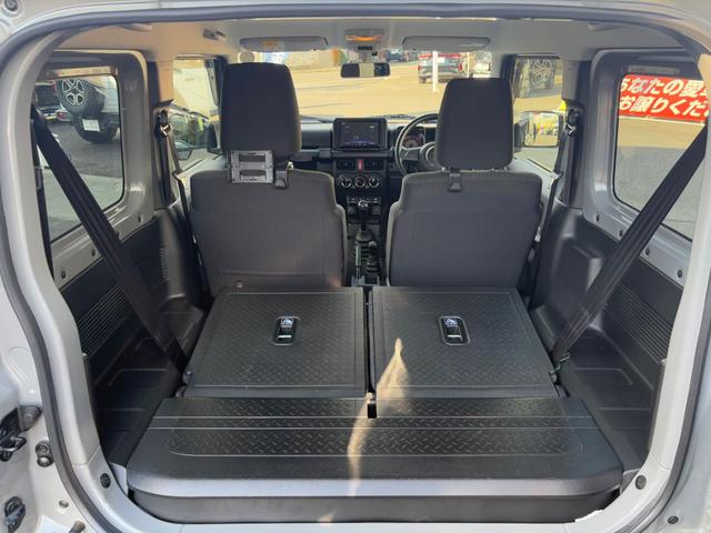 ラゲッジルームフルフラット時