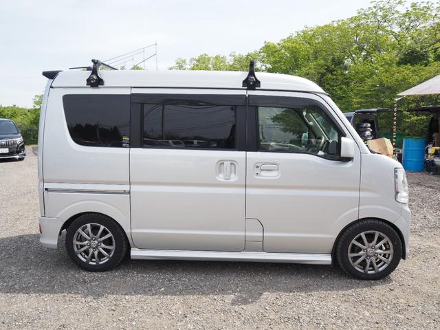 エブリイワゴン ＪＰターボ　１年保証　ハイルーフ　車検令和９年５月　４ＷＤ　ターボ　ローダウン　レーダーブレーキサポート　ルーフキャリア　プッシュスタート　シートヒーター（4枚目）