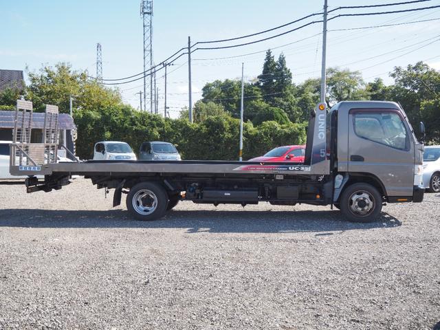 キャンター  積載車 セミフラット オートマ 車検R8年10月 ユニック製Neo5 ナビ リモコン 積載量2450kg(10枚目)