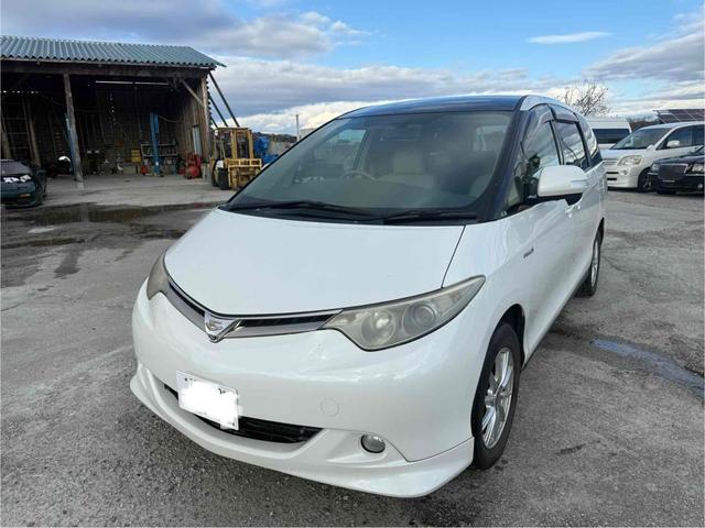 エスティマハイブリッド G 4WD ETC ナビ オートクルーズコントロール パークアシスト 両側電動スライドドア オートライト HID サンルーフ スマートキー 電動格納ミラー 後席モニター 3列シート パワーシート CVT(12枚目)