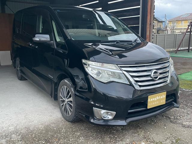 セレナ ハイウェイスター S-ハイブリッド 両側パワースライドドア・合皮シート・純正ナビ・バックモニター・フリップダウンモニター・クルーズコントロール・レーンキープアシスト・純正16インチAW・LEDヘッドライト・ETC(2枚目)