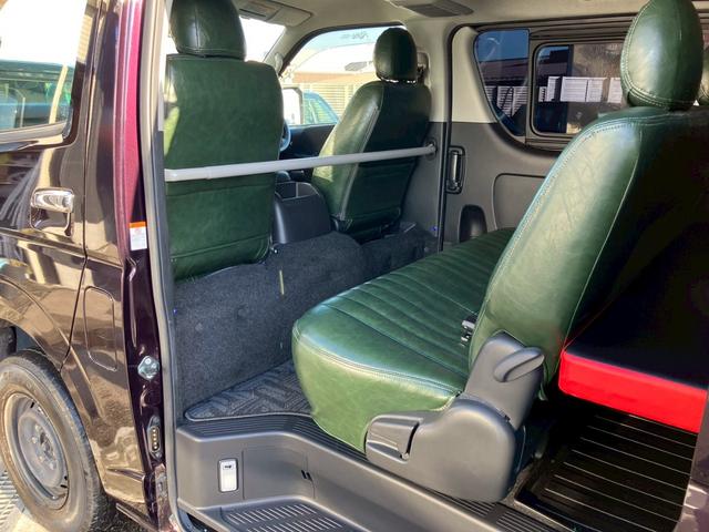 ハイエースバン ロングスーパーGL Carica Cal‘sMotor オリジナルカスタマイズカー 純正7インチナビ シーケンシャルLEDヘッドライト 全方位カメラ ETC クリアランスソナー ベットキット 専用シートカバー(61枚目)