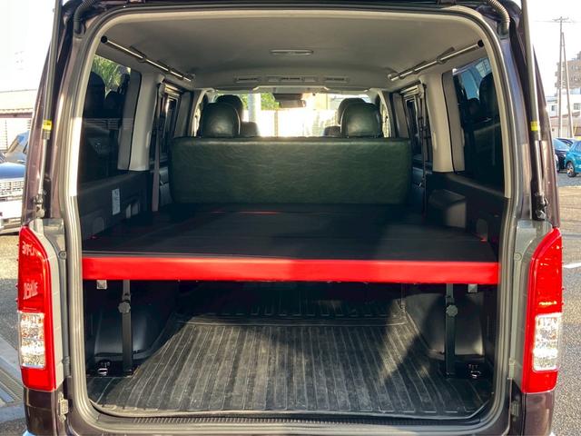 ハイエースバン ロングスーパーGL Carica Cal‘sMotor オリジナルカスタマイズカー 純正7インチナビ シーケンシャルLEDヘッドライト 全方位カメラ ETC クリアランスソナー ベットキット 専用シートカバー(65枚目)