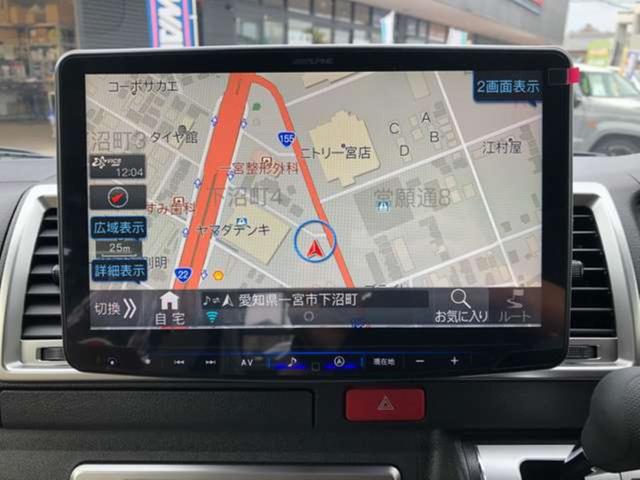 ハイエースバン スーパーＧＬ　ダークプライムＩＩ　ＡＬＰＩＮＥ１１インチナビ　パノラマミックビューモニター　両側パワースライドドア　ＥＴＣ２．０　ＨＤＭＩ　ＵＳＢ　リアヒーター　リアクーラー　フルセグテレビ（2枚目）