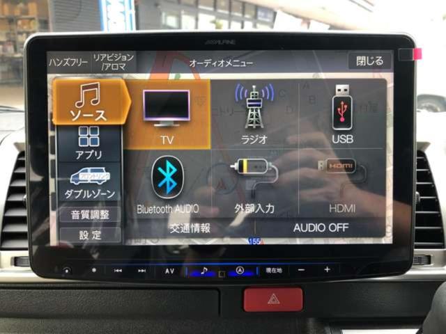 ハイエースバン スーパーＧＬ　ダークプライムＩＩ　ＡＬＰＩＮＥ１１インチナビ　パノラマミックビューモニター　両側パワースライドドア　ＥＴＣ２．０　ＨＤＭＩ　ＵＳＢ　リアヒーター　リアクーラー　フルセグテレビ（4枚目）