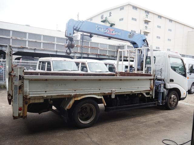 デュトロ 　クレーン　タダノＺＲ２６４　２．６３ｔ　パワーゲート極東Ｖ６０１Ａ　５ＭＴ　エアコン　ディーゼル　車検令和８年１０月　クレーンワイヤー新品（2枚目）