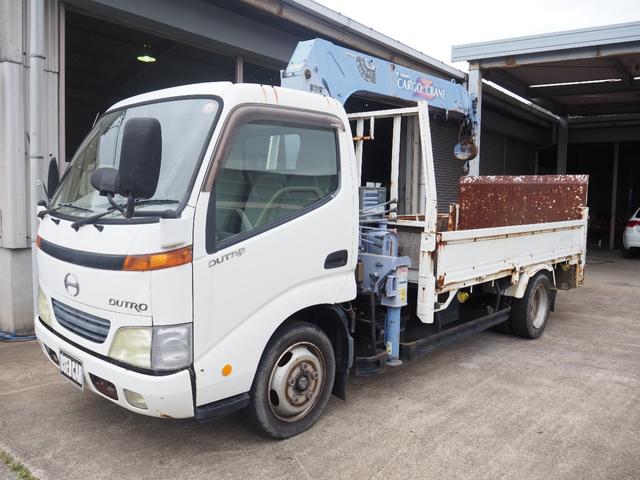 デュトロ 　クレーン　タダノＺＲ２６４　２．６３ｔ　パワーゲート極東Ｖ６０１Ａ　５ＭＴ　エアコン　ディーゼル　車検令和８年１０月　クレーンワイヤー新品（7枚目）