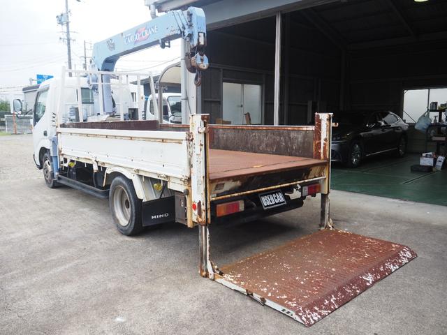 デュトロ 　クレーン　タダノＺＲ２６４　２．６３ｔ　パワーゲート極東Ｖ６０１Ａ　５ＭＴ　エアコン　ディーゼル　車検令和８年１０月　クレーンワイヤー新品（34枚目）