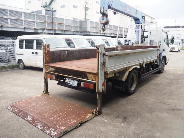 デュトロ 　クレーン　タダノＺＲ２６４　２．６３ｔ　パワーゲート極東Ｖ６０１Ａ　５ＭＴ　エアコン　ディーゼル　車検令和８年１０月　クレーンワイヤー新品（35枚目）