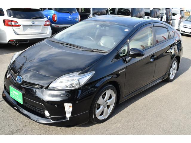 プリウス Gツーリングセレクションレザーパッケージ モデリスタエアロ・革シート・電動シート・衝突軽減ブレーキ・障害物センサー・ナビ・バックカメラ・フルセグ・CD・DVD・Bluetooth・LEDライト・ヘッドアップディスプレイ・純正17AW・ETC(3枚目)