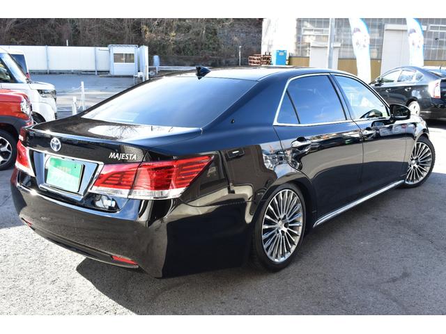 クラウンマジェスタ Fバージョン 車高調・オプション18インチAW・SDナビ・フルセグTV・バックカメラ・CD・DVD・Blu-ray・Bluetooth・前後障害物センサー・ドラレコ・黒革シート・シートベンチレーション・ETC・後期(19枚目)