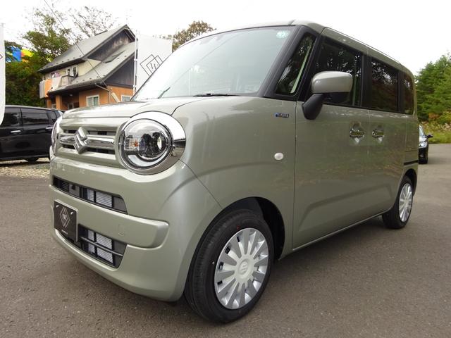 ワゴンＲスマイル ハイブリッドＳリミテッド　４ＷＤ　届出済未使用車　全方位モニター付９型メモリーナビ　　スマホ連携　Ｂｌｕｅｔｏｏｔｈ　両側パワスラ　純正１４インチ　前席シートヒーター　プッシュスタート　スマートキー　スズキセーフティサポート（9枚目）