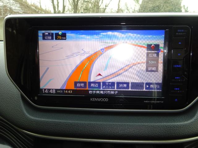 ムーヴ カスタム X ハイパーSAII 4WD 純正14AW LEDヘッドライト LEDフォグランプ 純正スマートキー スペアキー プッシュスタート オートエアコン アイドリングストップ ケンウッドナビ TV Bカメラ Bluetooth(33枚目)