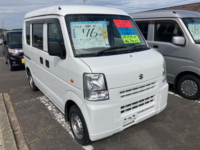 エブリイ ＰＣ　４ＷＤ　ＡＴ　ＥＴＣ　両側スライドドア　キーレスエントリー　盗難防止システム　エアコン　パワーステアリング　パワーウィンドウ　運転席エアバッグ　助手席エアバッグ（3枚目）