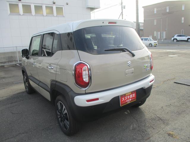 クロスビー ＨＹＢＲＩＤ　ＭＺ　４型　４ＷＤ　衝突被害軽減ブレーキ　オートライト　プッシュスタート　シートヒーター　オートエアコン　４ＷＤ　衝突被害軽減システム　アイドリングストップ　横滑り防止機能　衝突安全ボディ　盗難防止システム（7枚目）