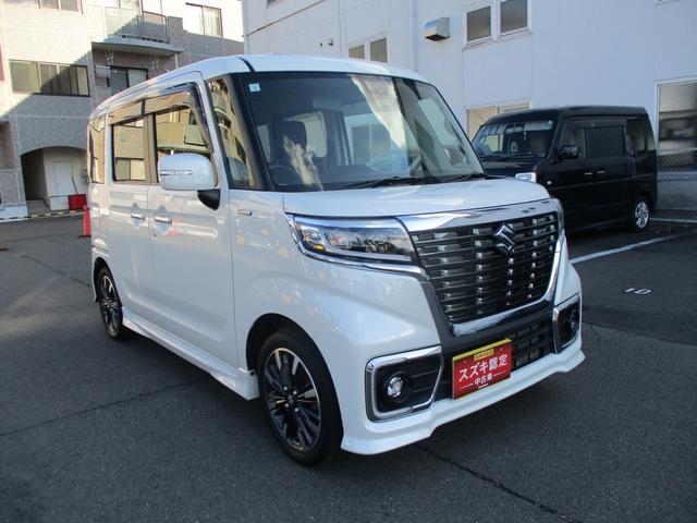 スペーシアカスタム カスタム　ＨＹＢＲＩＤ　ＸＳ　４ＷＤ　衝突被害軽減ブレーキ　ナビ　スライドドア　プッシュスタート　シートヒーター　オートエアコン　４ＷＤ　衝突被害軽減システム　アイドリングストップ　横滑り防止機能　衝突安全ボディ　盗難防止システム（64枚目）