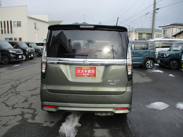 ソリオバンディット バンディット　ＨＹＢＲＩＤ　ＭＶ　２型　４ＷＤ　ＣＶＴ　オートライト　スライドドア　プッシュスタート　シートヒーター　オートエアコン　スズキセーフティーサポート　４ＷＤ　衝突被害軽減システム　アイドリングストップ　横滑り防止機能　衝突安全ボディ（6枚目）