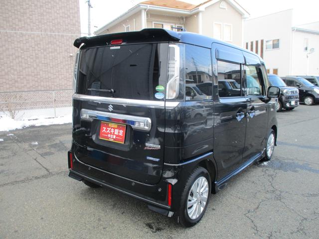 スペーシアカスタム カスタム HYBRID GS 2型 4WD CVT スライドドア プッシュスタート シートヒーター オートエアコン 衝突被害軽減システム アイドリングストップ 横滑り防止機能 衝突安全ボディ 盗難防止システム CDプレイヤー ETC(5枚目)