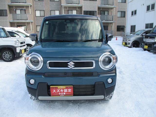 ハスラー ＨＹＢＲＩＤ　Ｘターボ　４ＷＤ　衝突被害軽減ブレーキ　全方位モニター　ナビ　プッシュスタート　シートヒーター　オートエアコン　スズキセーフティーサポート　衝突被害軽減システム　アイドリングストップ　横滑り防止機能　衝突安全ボディ　盗難防止システム（2枚目）