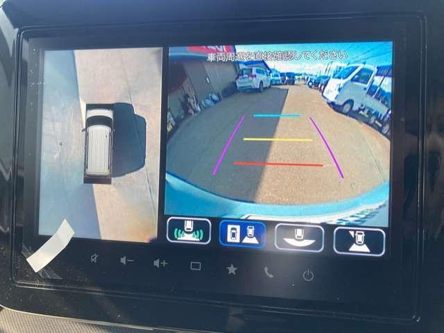 スペーシアギア ハイブリッドＸＺ　４ＷＤ　全方位モニタ付メモリーナビ（フルセグ／Ｂｌｕｅｔｏｏｔｈ）両側パワースライドドア　スマートキー　アダプティブクルーズコントロール　車線逸脱警報　衝突軽減ブレーキ　ハンドルヒーター純正アルミ（17枚目）