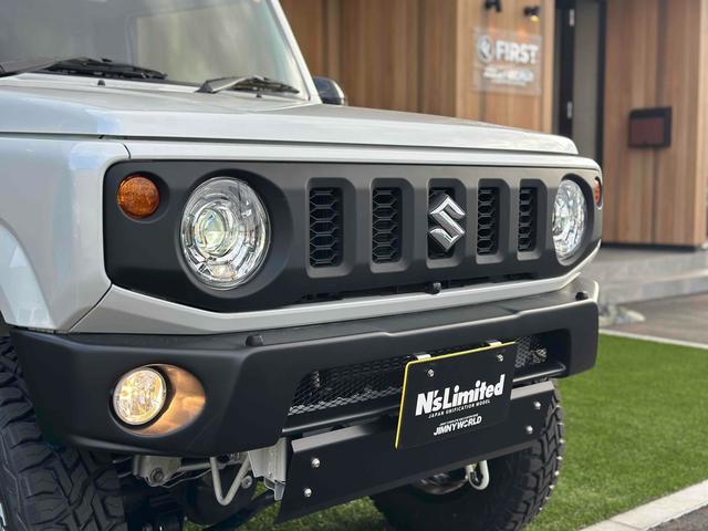 ジムニー ＸＣ　４ＷＤ　ＪＡＯＳ４０ｍｍアップ　新品オープンカントリー　ショウワガレージ前後バンパー　ナンバー移設キット　バックカメラ　クリアランスソナー　オートクルコン　レーンアシスト　　ヘッドライトウォッシャー（51枚目）