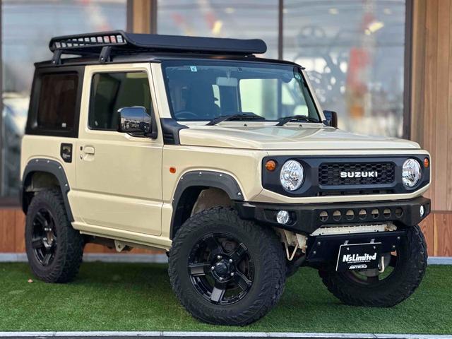 ジムニー XL 4WD TOCバンパー 2インチリフトアップ サンダーテール ショウワガレージキャリア BRAT製アルミホイール YOKOHAMA GEOLANDER ナビ TV スマートキー 電動格納ミラー(19枚目)
