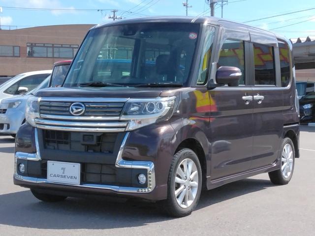 タント カスタムＸ　トップエディションＳＡＩＩ　４ＷＤ　バックカメラ　両側スライド・片側電動　ナビ　ＴＶ　衝突被害軽減システム　オートライト　ＬＥＤヘッドランプ　スマートキー　アイドリングストップ　電動格納ミラー　ベンチシート　ＣＶＴ（15枚目）