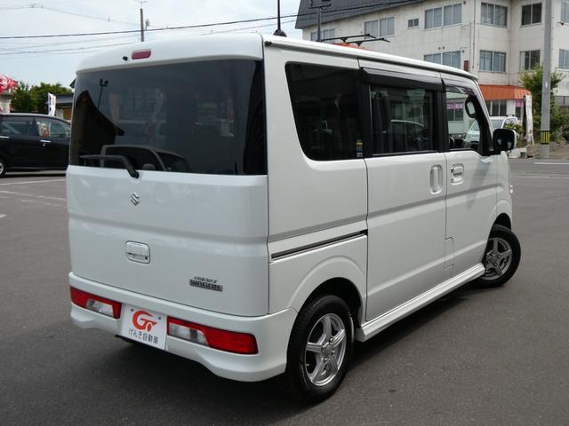 エブリイワゴン ＪＰターボ　４ＷＤ　軽自動車　衝突被害軽減ブレーキ　両側スライドドア　メモリナビ　ＤＶＤ／ＣＤ／ＳＤ　フルセグＴＶ　Ｂｌｕｅｔｏｏｔｈ　バックカメラ　２カメラドラレコ　スマートキー　運転席シートヒーター　横滑り防止装置（2枚目）