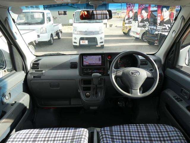 ハイゼットカーゴ クルーズターボ 4WD 軽自動車 ターボ 両側スライドドア 純正メモリナビ フルセグTV DVD/CD Bluetooth キーレス 電動格納ミラー(9枚目)