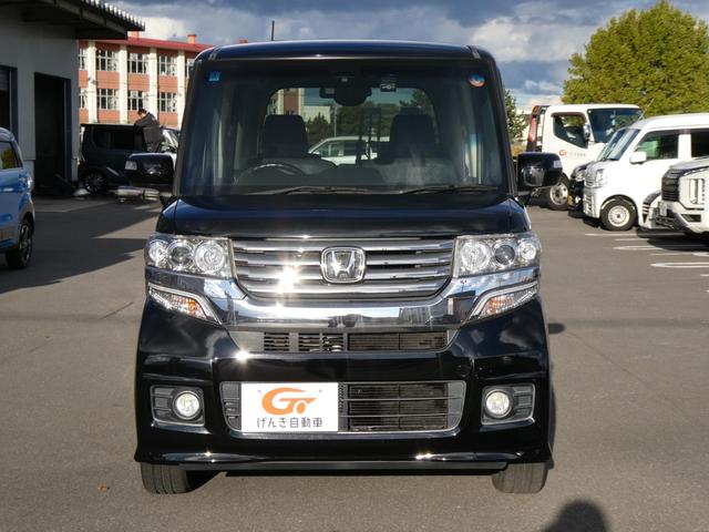 Ｎ－ＢＯＸカスタム Ｇ・ターボＡパッケージ　軽自動車　衝突被害軽減ブレーキ　両側パワースライドドア　純正メモリナビ　Ｂｌｕｅｔｏｏｔｈ　バックカメラ　ドラレコ　キーフリー　ＥＴＣ　クルーズコントロール　ＨＩＤライト　ＨＩＤフォグ　横滑り防止装置（3枚目）