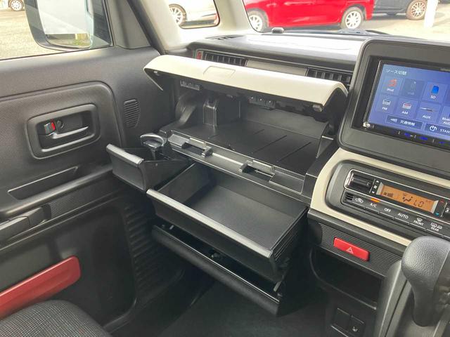 スペーシア ハイブリッドＧ　４ＷＤ／ユーザー買取車／社外ナビ／ＴＶ／Ｂｌｕｅｔｏｏｔｈ／ＤＶＤ再生／シートヒーター／ＥＴＣ／アイドリングストップ／横滑り防止／プッシュ式スタート／両側スライド／オートライト／スペアキー／取説手帳／（37枚目）