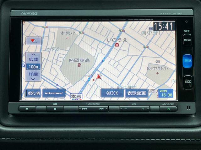 ヴェゼル ハイブリッドＸ・ホンダセンシング　ワンオーナー／４ＷＤ／衝突軽減ブレーキ／純正ナビ／フルセグＴＶ／バックカメラ／クルーズコントロール／パドルシフト／ＥＴＣ／車線逸脱／純正オプショングリル／シートヒーター／（5枚目）