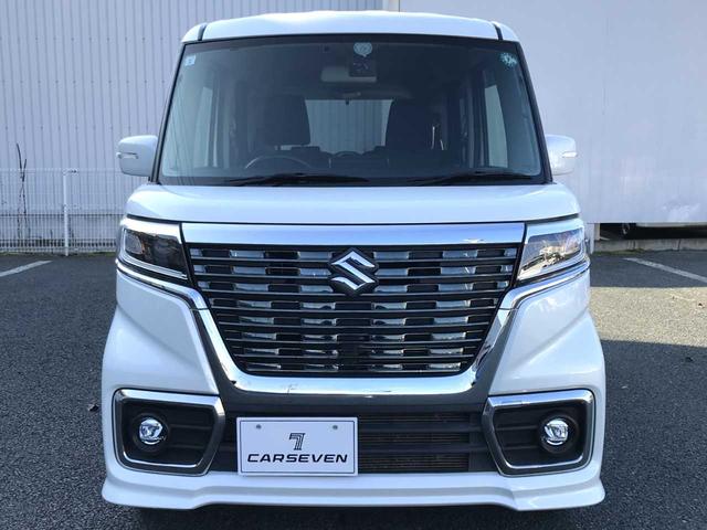 スペーシアカスタム ハイブリッドＧＳ　社外ナビ・ＴＶ　片側電動スライドドア　スマートキー　エンジンスターター　シートヒーター　ＬＥＤヘッドライト　オートライト　ＥＴＣ　前後ドライブレコーダー（8枚目）