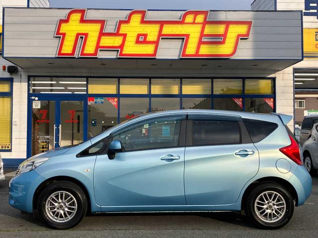 ノート Ｘ　ＦＯＵＲ　切替４ＷＤ／純正エンジンスターター／プッシュスタート／純正ナビＭＭ１１２－Ｗ／１セグＴＶ／ＣＤ／ＡＵＸ／ＥＴＣ／電動格納サイドミラー／スペアキー（7枚目）
