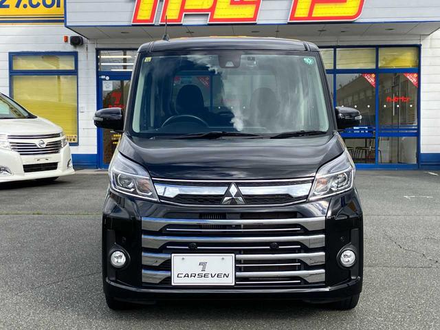 ｅＫスペースカスタム カスタムＴ　セーフティプラスエディション　４ＷＤ／衝突軽減／横滑防止／両側パワスラ／エンスタ／ナビ／フルセグ／Ｂｌｕｅｔｏｏｔｈ／ＤＶＤ／アラウンドビュー／クルコン／オートハイビーム／前後ドライブレコーダ／前後ソナ／アイドリングストップ／ＥＴ（4枚目）